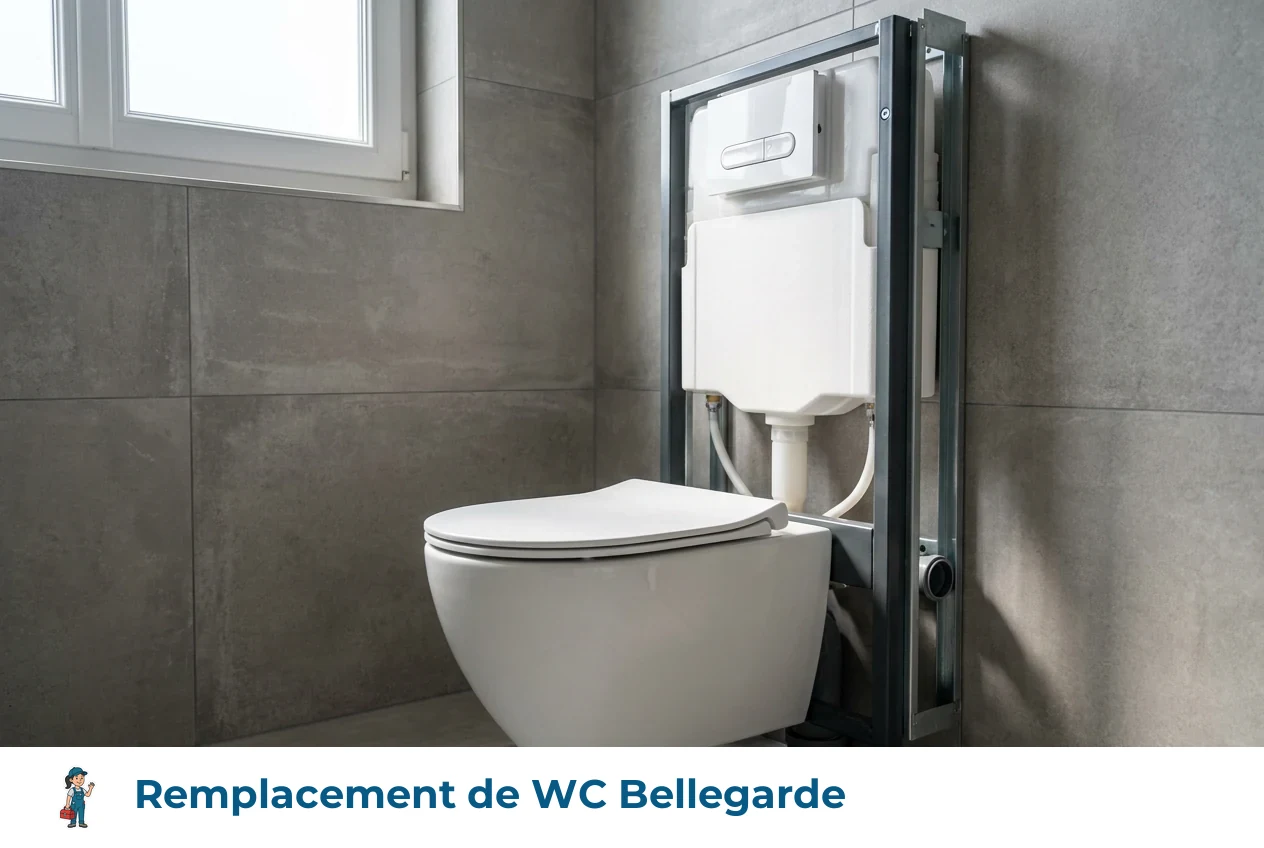Remplacement de WC à Bellegarde