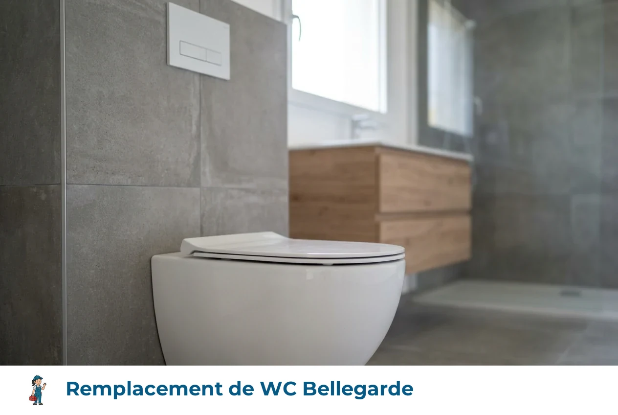 Remplacement de WC à Bellegarde
