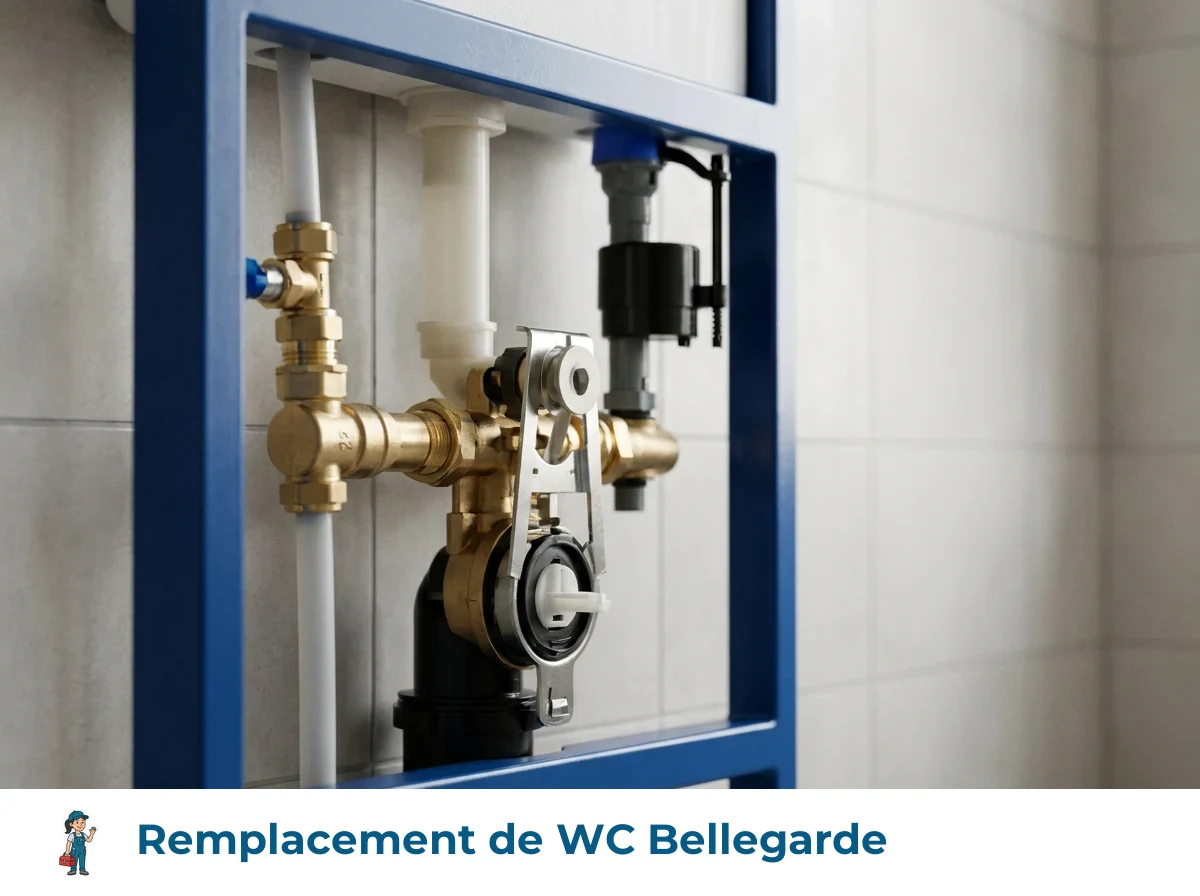 Remplacement de WC à Bellegarde