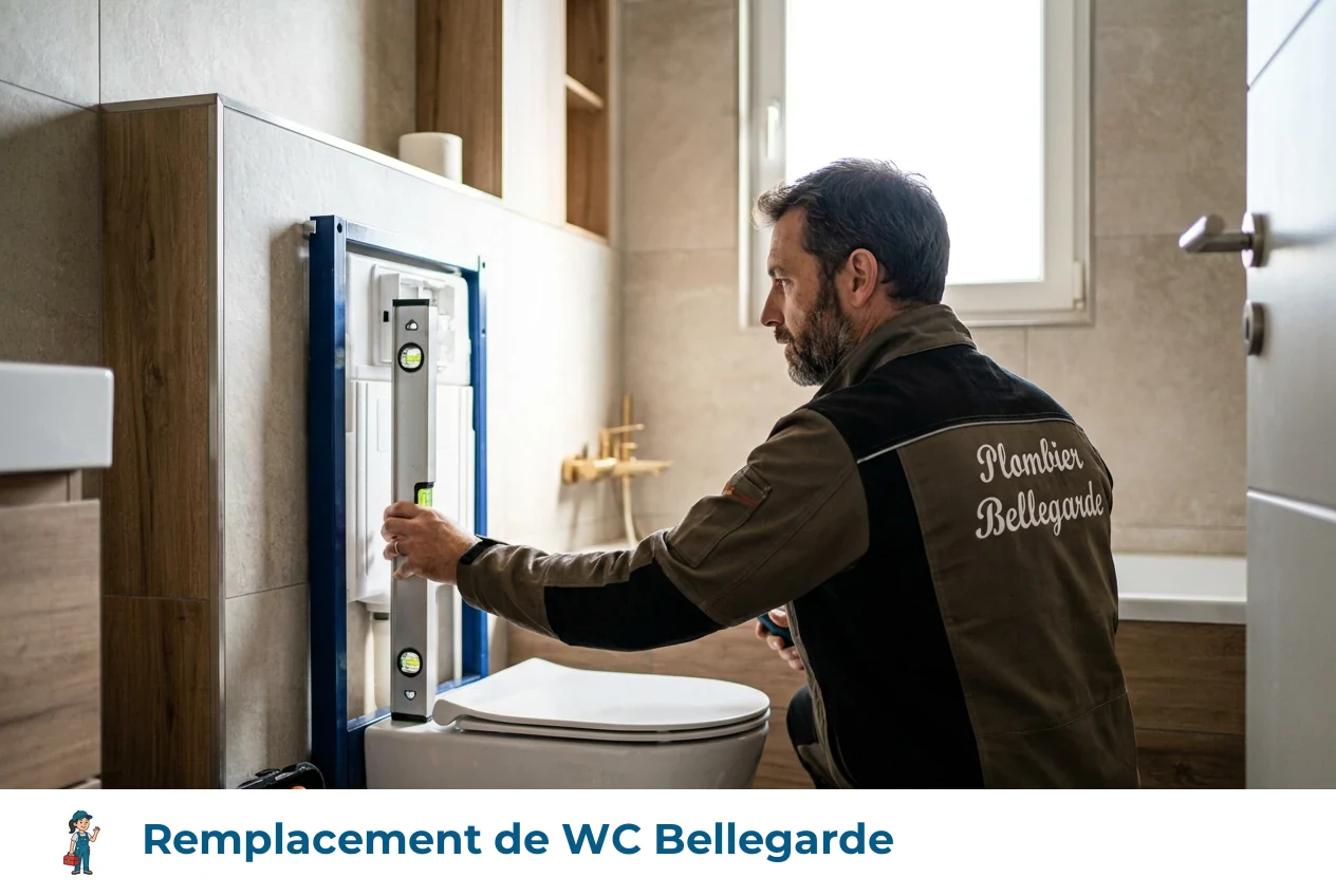 Remplacement de WC à Bellegarde